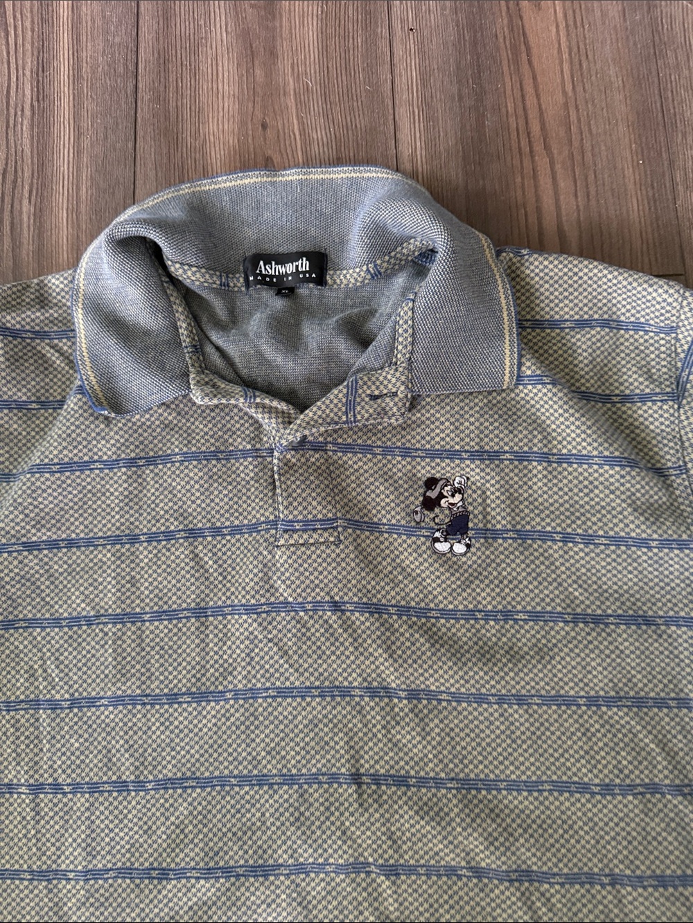 Vintage Ashworth Mickey golf polo
